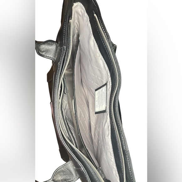 Vessel Signature 2.0 Black Tote Bag Leather Purse Large Travel Case NFL Logo - Picture 6 of 10